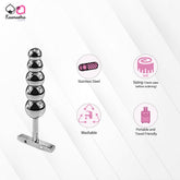 Steel butt plug on Kaamastra ANL toy